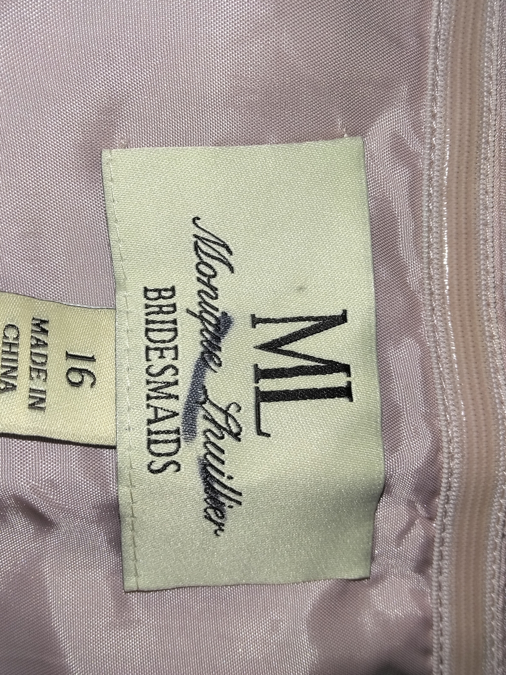 Monique Lhuillier Strapless Blush Chiffon Ruched Dress - Picture 5 of 5